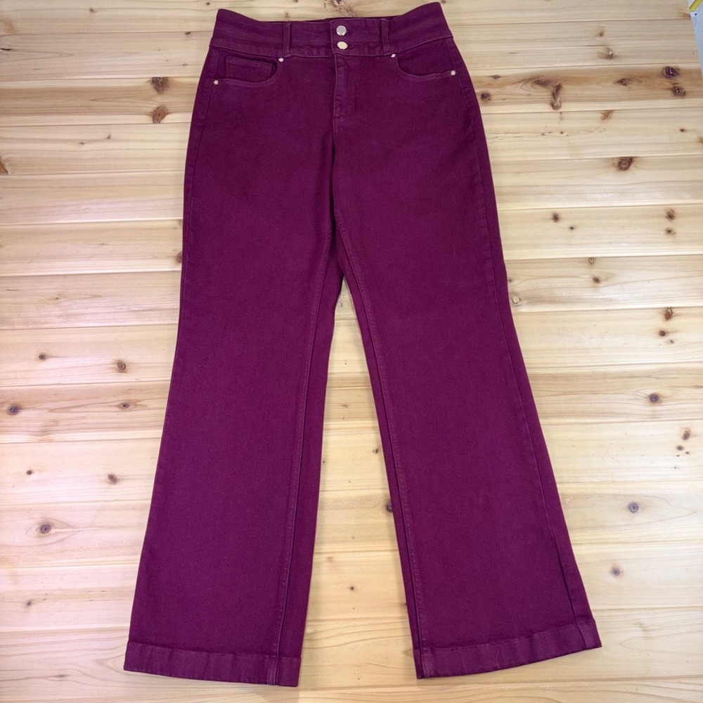White House Black Market Jeans Womens 6 Red Extra High Rise Trouser Denim Jeans